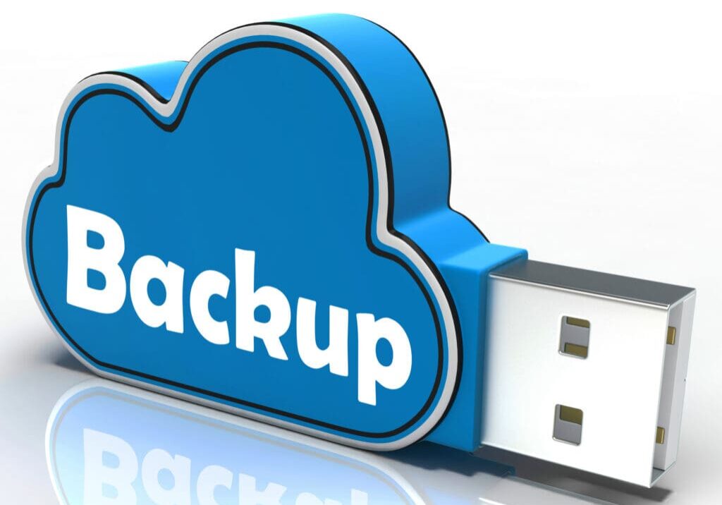 Backup Cloud Pen drive Meaning Data Storage Archiving Or Safe Copy